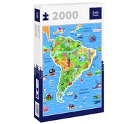 Lais Puzzle Carte de l'Amérique du Sud en Espagnol 2000 pièces