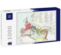 Lais Puzzle Carte Historical Atlas - William R. Shepherd Empire Romain vers 395 1000 pièces