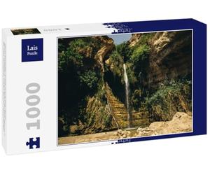 Lais Puzzle Cascade de David EIN Gedi est Une Oasis et Une réserve Naturelle en Israël, située à l'ouest de la mer Morte, près de Massada et des grottes de Qumran 1000 pièces