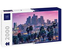 Lais Puzzle Coucher de Soleil avec Palmiers et Los Angeles 2000 pièces