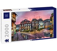 Lais Puzzle Coucher de Soleil pluvieux dans Le Village Historique de Ribeauville, Alsace, France 2000 pièces