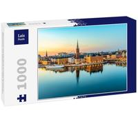 Lais Puzzle Coucher de Soleil Vue sur Gamla Stan à Stockholm Depuis l'île de Sodermalm, Suède 1000 pièces