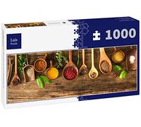 Lais Puzzle Épices colorées sur Table en Bois, Panorama 1000 pièces