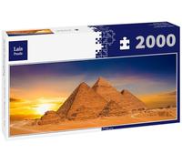 Lais Puzzle Grandes Pyramides de Gizeh, Égypte, au Coucher du Soleil 2000 pièces Panorama