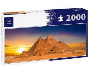 Lais Puzzle Grandes Pyramides de Gizeh, Égypte, au Coucher du Soleil 2000 pièces Panorama
