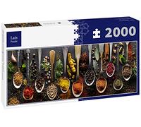 Lais Puzzle Herbes et épices sur Fond de Graphite, Panorama 2000 pièces