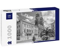 Lais Puzzle Hôtel de Ville avec cathédrale Sainte Croix d Orléans, Orléans en Noir Blanc 1000 pièces