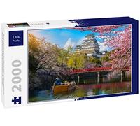 Lais Puzzle Le château de Himeji avec de Magnifiques cerisiers en Fleurs, Le château de Himeji est Un Point de Vue célèbre pour Les cerisiers en Fleurs à Osaka 2000 pièces