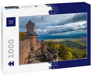 Lais Puzzle Le Château du Haut-Kœnigsbourg, Un château médiéval dans Les Vosges, Orschwiller, Bas-Rhin, Alsace, France, Juste à l'ouest de Sélestat 1000 pièces