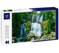 Lais Puzzle Les Chutes d'eau effilées de Nauyaca au Costa Rica, Une majestueuse Cascade dans la Province de Dominical, Costa Rica 2000 pièces