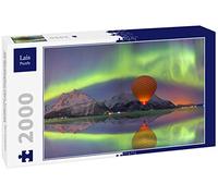 Lais Puzzle Montgolfière au-Dessus de Tromsö, Norvège, avec aurores boréales spectaculaires 2000 pièces