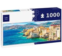 Lais Puzzle Paysage coloré de l'île Grecque de Syros. Ville d'Ermoupoli Le Long de la mer Égée, Grèce, Panorama 1000 pièces