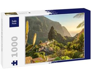 Lais Puzzle Paysage de la vallée de Masca au Coucher du Soleil, Tenerife 1000 pièces