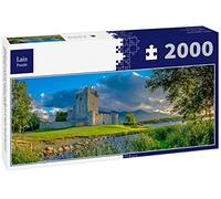 Lais Puzzle Paysage idyllique de Ross Castle dans Le Parc National de Killarney en Irlande. Voyage en Voiture à Travers Le Ring of Kerry, Panorama 2000 pièces