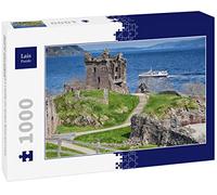 Lais Puzzle Ruines du château d'Urquhart Devant Un Bateau sur Le Loch Ness, Écosse 1000 pièces