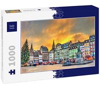 Lais Puzzle Sapin de Noël et Statue du général Kléber à Strasbourg, France 1000 pièces