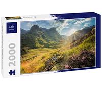 Lais Puzzle Vue de la vallée sous Les Montagnes de Glencoe, Lochaber, Highlands, Écosse 2000 pièces