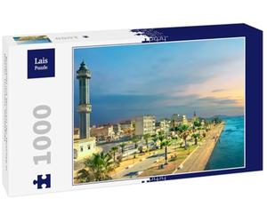Lais Puzzle Vue de la Ville avec Le Minaret de la mosquée de Bizerte. Tunisie, Afrique du Nord 1000 pièces