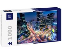 Lais Puzzle Vue du Centre-Ville à Gangnam Square à Séoul, Corée du Sud 1000 pièces