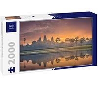 Lais Puzzle Vue du Lever du Soleil de l'ancien Temple Angkor Wat SIEM Reap, Cambodge 2000 pièces