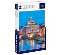 Lais Puzzle Vue Nocturne de la basilique Saint-Pierre à Rome, Italie 2000 pièces