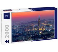 Lais Puzzle Vue panoramique de Séoul, Corée du Sud par Une Belle Nuit au Point de Vue de Namhansong 2000 pièces