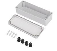 Laisomeke Boîte de jonction universelle étanche avec couvercle gris transparent 250 x 80 x 85 mm