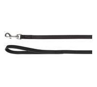 Laisse 130 cm x 16 mm RONDO cousu noir pour chien