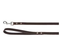 Laisse 130 cm x 16 mm RONDO riveté brun pour chien