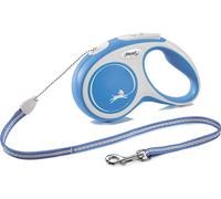Laisse à enrouler FLEXI New COMFORT corde - 8m, jusqu'à 20kg - bleu