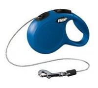 FLEXI Laisse New Classic Cordon XS 3m jusqu'à 12 kg Bleu