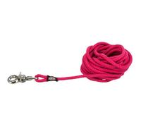 Laisse à pister, ø 6 mm x 5 M rose ronde sans dragonne, pour chien - Trixie