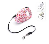 Laisse Automatique pour Chiens jusqu'à 20 kg, Longueur 3 m, avec Frein et rétractable, idéale pour des promenades Confortables et contrôlées.