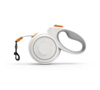 Laisse Automatique Rétractable pour Gros Chiens 5M À Roulette Robuste pour Et Chats Petits Grands Adaptée pour La Promenade du Golden Retriever(White,M【15-30KG】)