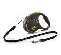 Laisse Black Design S Cord 5m black/ green Flexi FU12C5-251-S-CG Noir/Vert G