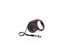 Laisse Black Design S Tape 5m black/ pink FU12T5-251-S-CP