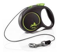 Laisse Black Design XS Cord 3m black/ green Flexi FU02C3-251-S-CG Noir/Vert G