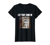 Laisse ça couler dans Un mème Sarcastique et torride de la génération Z T-Shirt Graphique avec Valeur, Femme, Noir, XS