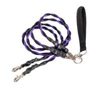 Laisse Câble pour Chien | Longue Laisse Double Mèche à Forte Traction,Résistant Confortable pour Promenades Entraînement Plage Parc Sécurité Tir