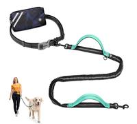 Laisse Canicross Chien, avec Sac Camouflage, Laisse Mains Libres Chien, Ceinture Canicross Jusqu'à Absorption de Choc, Confortable, Couture Réfléchissante, Idéal pour Course à Pied, Jogging et Marche