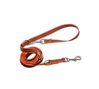 Laisse caoutchoutée réglable sur 3 Positions - Orange Fluo 230 cm (2,3 m)