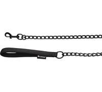 Flamingo Laisse Chaîne pour Chien Trero Noir - 700cm, 19mm - Résistante et Anti-Mordillage | Poignée Rembourrée et Mousqueton Solide