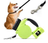 Laisse Chien Enrouleur, Laisses Rétractables, Extensible 5m, Laisses Enroulable avec Un Boutton S'arrêter Bloquer, Laisses pour Chien Enrouleur pour Chiens Moyens À Gros (Jusqu'À 20kg)