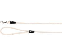 Laisse Chien - Lago Beige - 130cm L x 0,8cm l x 0,8cm H (Ø 0,8cm) - Lin - Mousqueton chromé - Simple et sûr