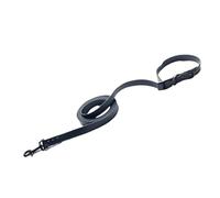 Laisse Chien Longe pour Chien Cordon de Serrage Crochet et Boucle Lasso (Black,M)
