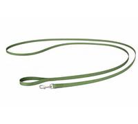 Laisse Chien - Longe pour Chien - Laisse Ziggi Kaki - 300 cm x 20 mm - Nylon - Mousqueton avec Finition Nickel Brillant