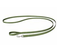 Laisse Chien - Longe pour Chien - Laisse Ziggi Kaki - 300 cm x 25 mm - Nylon - Mousqueton avec Finition Nickel Brillant