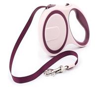 Laisse Chien Rétractable - Laisse pour Chien Grand Et Petit Jusqu'à 20 Kg - Laisse Chat Et Chiot Plate Extensible - 3 M - Diverses Couleurs Et Tailles Disponibles(Purple,5m)
