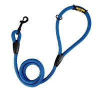 Laisse Classique en Corde pour Chien, 120 cm. Bleu. | Corde tressée en polyester de 12 mm, résistante au quotidien, pour petits, moyens et grands chiens, fabriquée en Espagne.