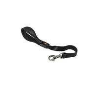 Laisse courte cuir poignée rembourrée chiens chien Ferplast GIOTTO BLACK GM Noir